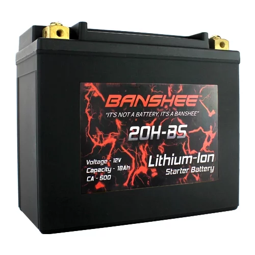 Banshee Lithium Ion 20-BS Battery 500 Cranking Amps 12V - Inhomebuy