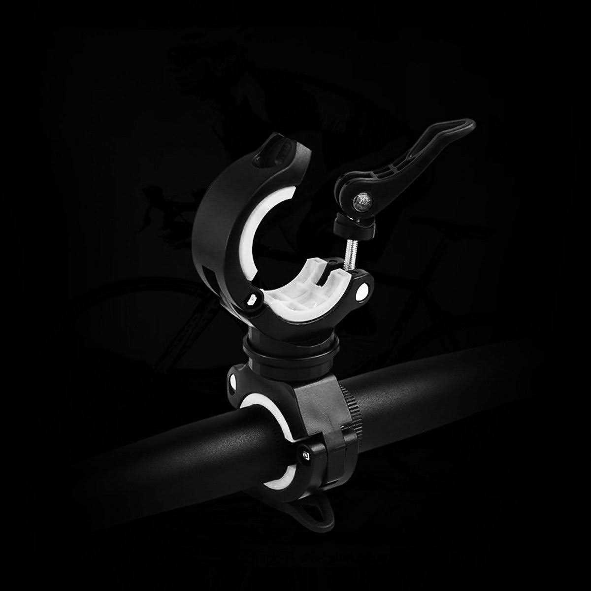 Vonpri Flashlight Holder Mount Bicycle Mounting Bracket Flashlight Holder Torch Clip 360 Rotation - Inhomebuy