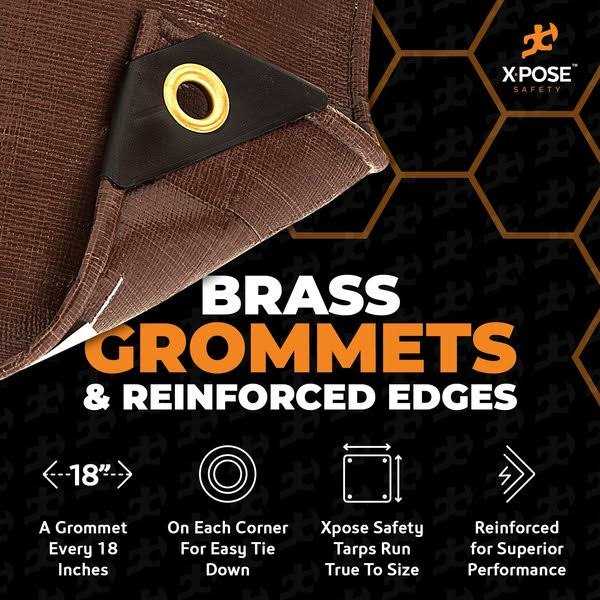 Xpose Safety Poly Tarp Multipurpose Protective Cover - Inhomebuy