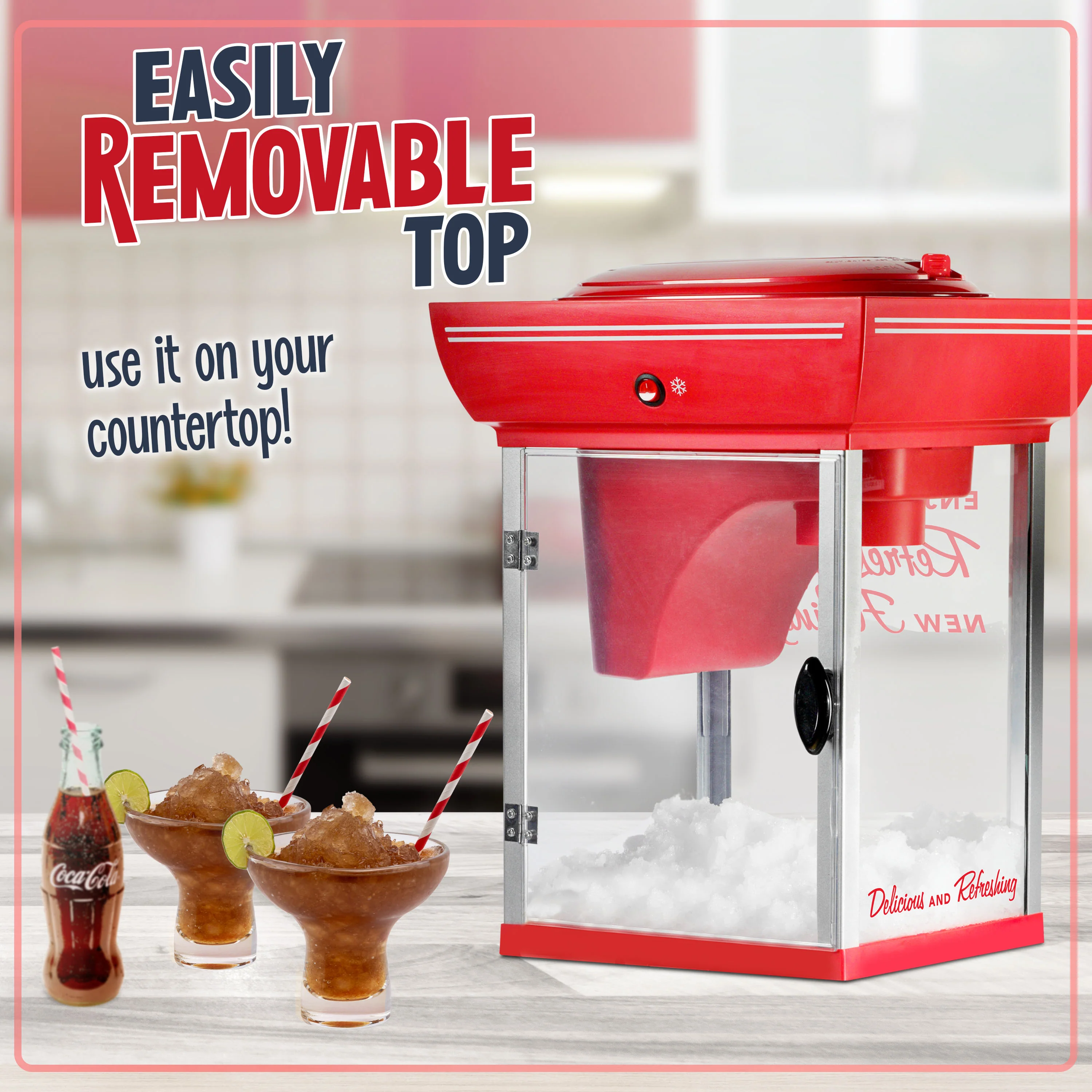 Coca-Cola 48-Inch Snow Cone Cart - Inhomebuy