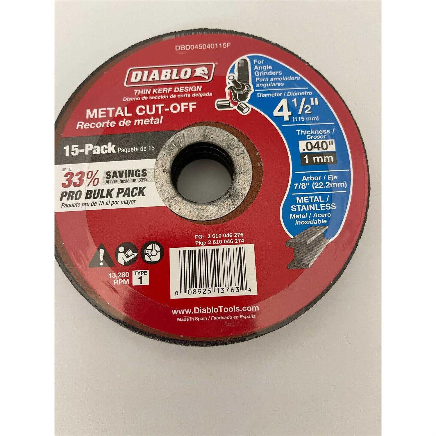 Diablo 4-1/2 in. 36-Tooth Fine Finish Saw Blade D0436X - Inhomebuy
