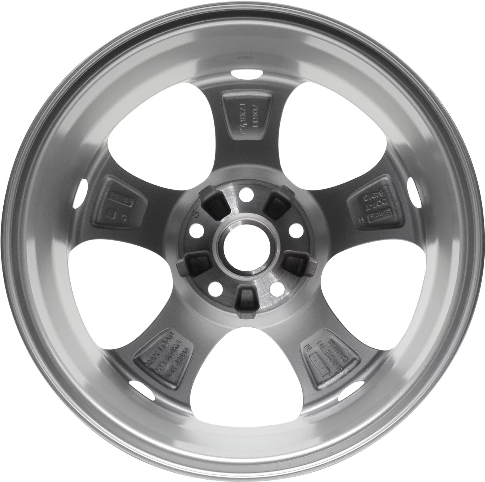 17 inch Aluminum Wheel Rim for Mazda Mazda5 8-10 5 Lug Silver - Inhomebuy