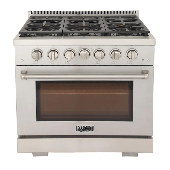 Kucht Professional 36 in. 5.2 cu ft. Propane Gas Range, KFX360/LP - Inhomebuy