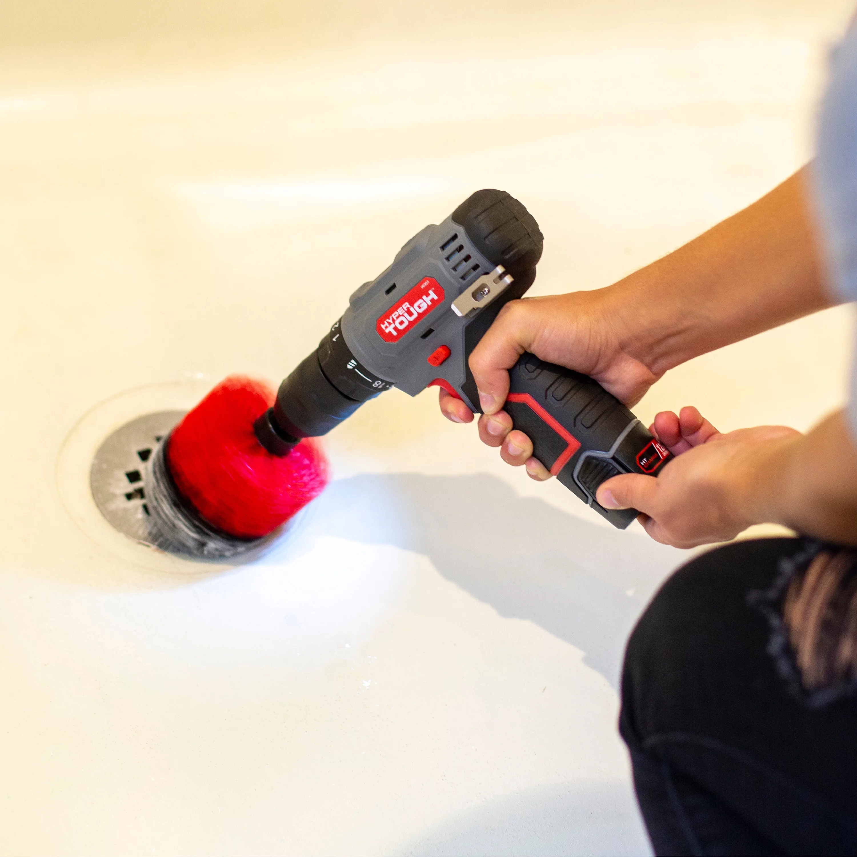 Hyper Tough 12V Max Lithium-Ion Cordless 3/8-inch Drill Driver with 1.5Ah Battery, Model 99303 - Inhomebuy