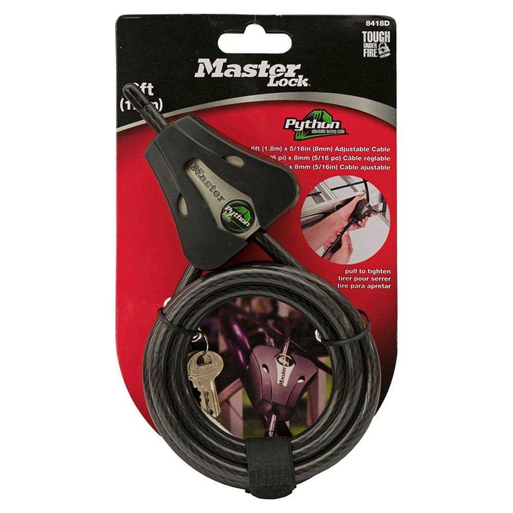 Master Lock Python Adjustable Locking Cable 8413DPF - Inhomebuy