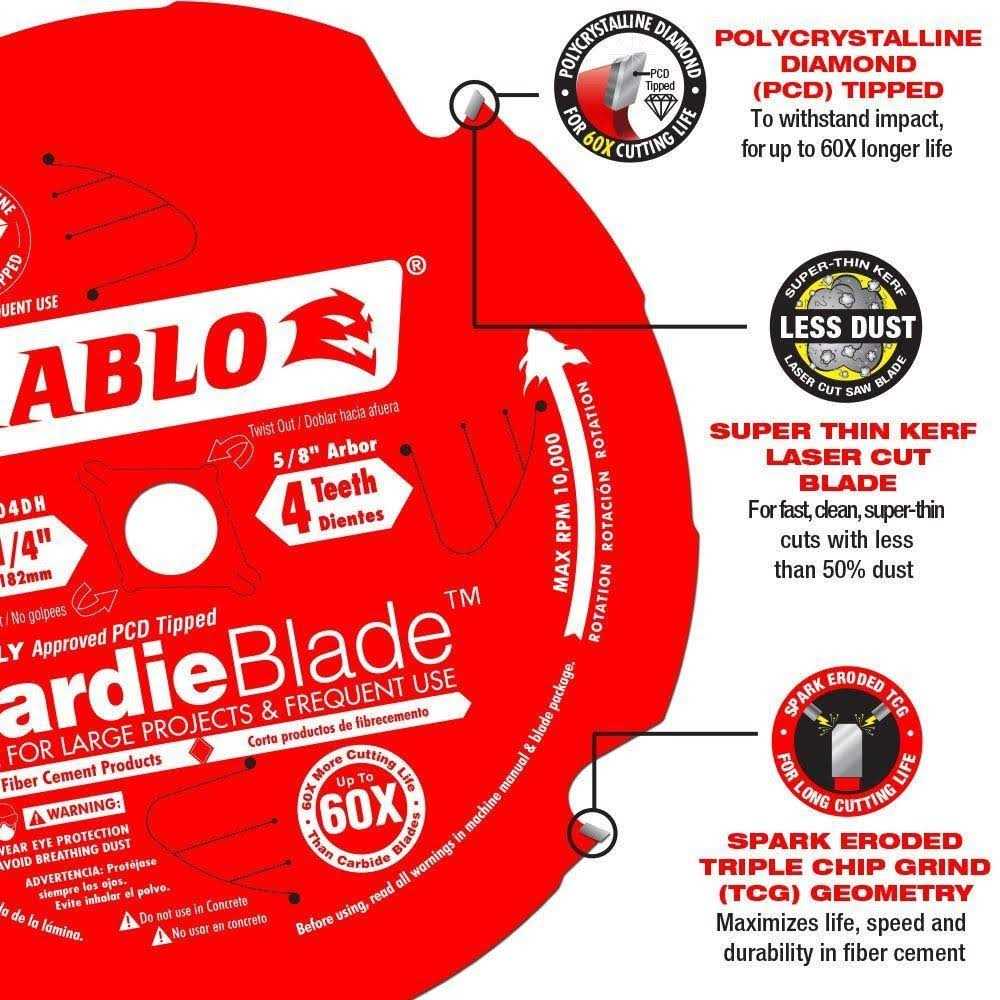 Diablo Fiber Cement Circular Saw Blade D1006DH - Inhomebuy