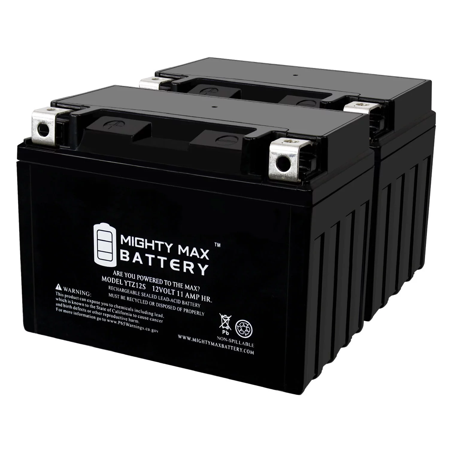 YTZ12S -12 Volt 11 AH, 210 CCA, Rechargeable Maintenance Free SLA AGM Motorcycle Battery - Inhomebuy