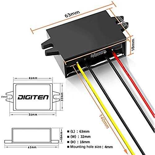 Digiten 5x20mm Gdc Fuse Holder Inline Screw Type With 16 Awg Wire - Inhomebuy