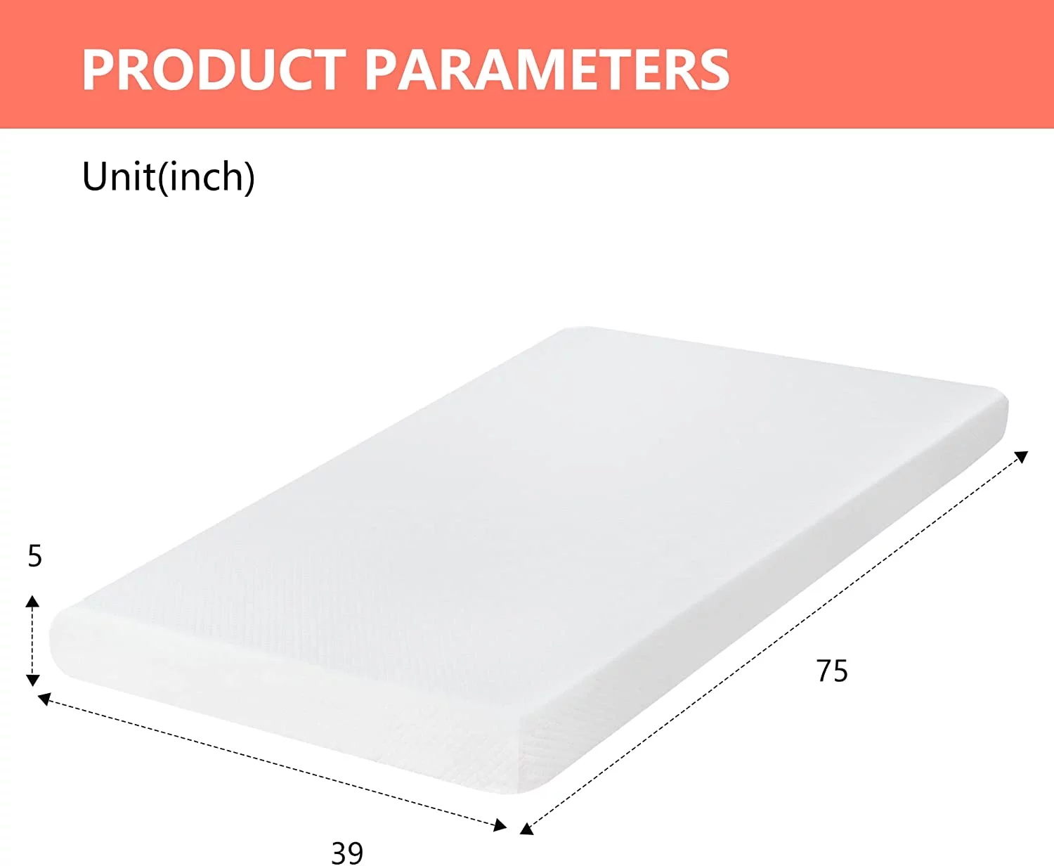 YRLLENSDAN 6 Inch Gel Memory Foam Mattress Medium Firm Mattresses Bed-in-a-Box, Twin - Inhomebuy