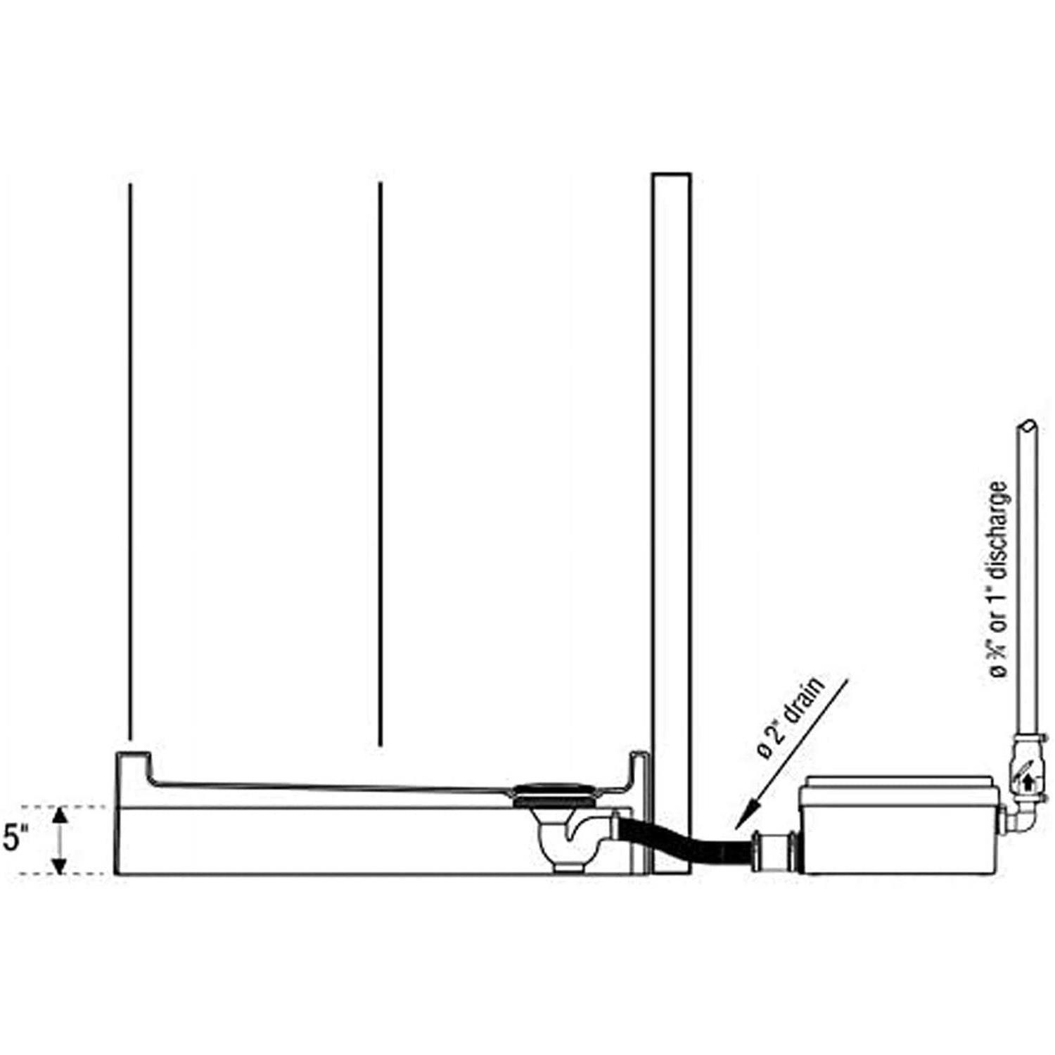 Saniflo Sanishower Drain Pump 010 - Inhomebuy