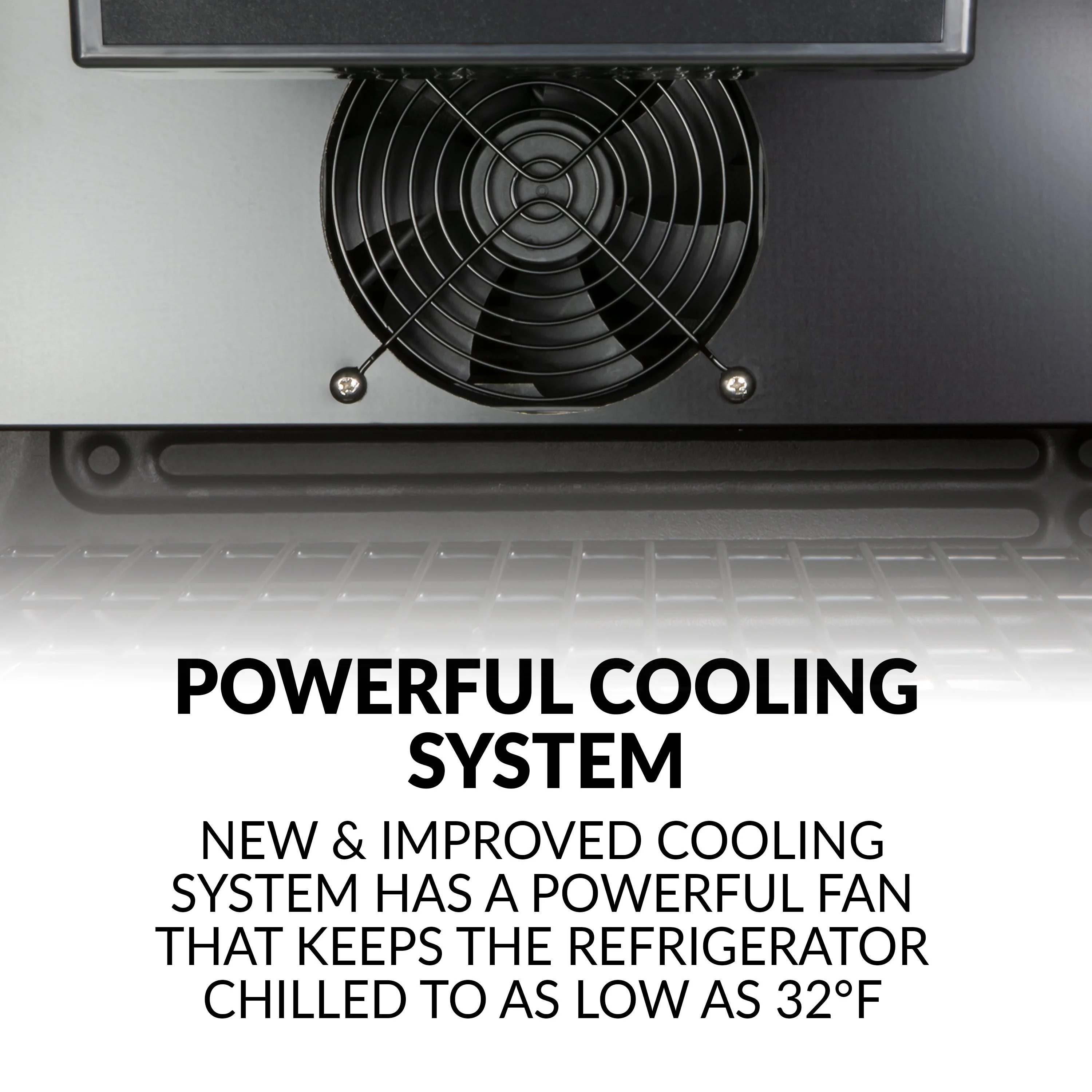 Igloo® 4.1 Cu. Ft. 180 Can Stainless Steel Beverage Cooler with Fan - Inhomebuy