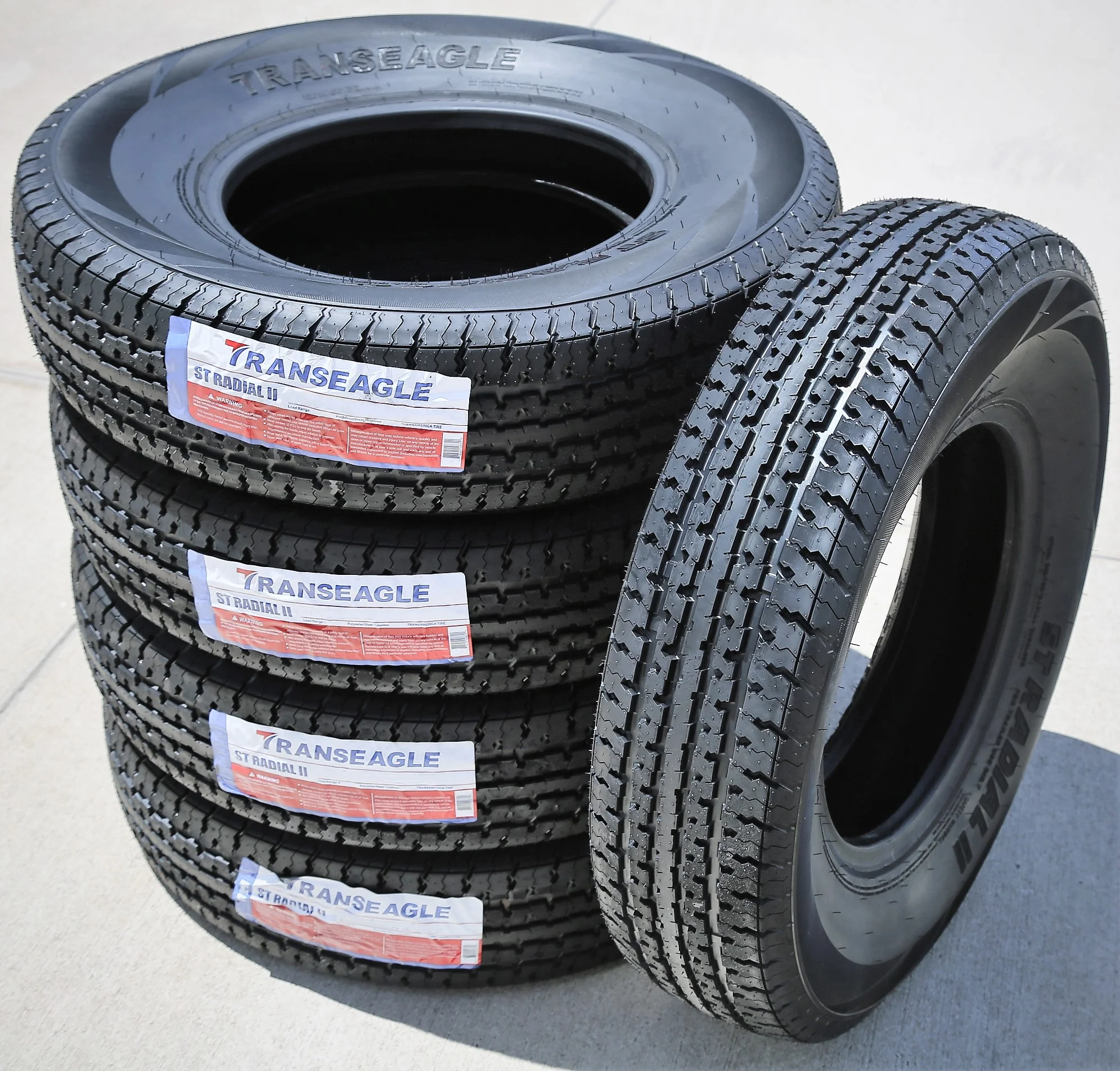 Transeagle ST Radial II Trailer Tire - ST205/75R14 105L LRD 8PLY - Inhomebuy