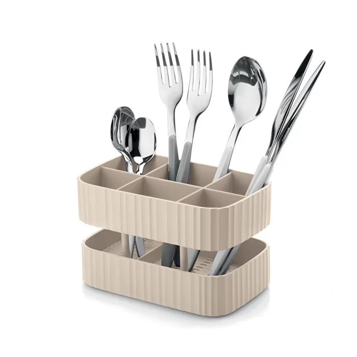 'Drain & Safe' Cutlery Drainer Clay - Inhomebuy