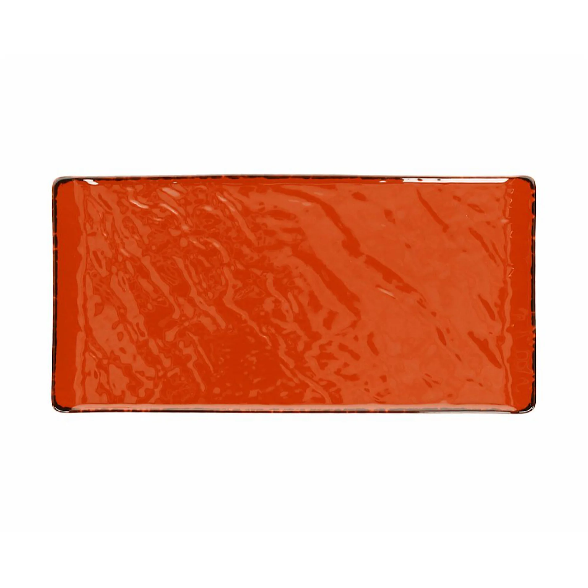 Vulcania Rect. Plate 30x15cm Orange - Inhomebuy