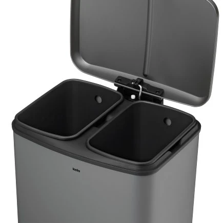 Rubbish separator Davino Grey - 24 L - Inhomebuy