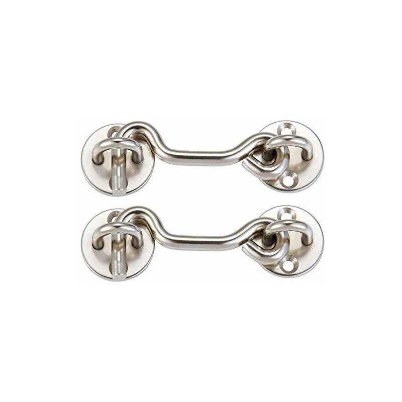 Raswik 4 Privacy Hook and Eye Gate Latch Easy Lock - Inhomebuy