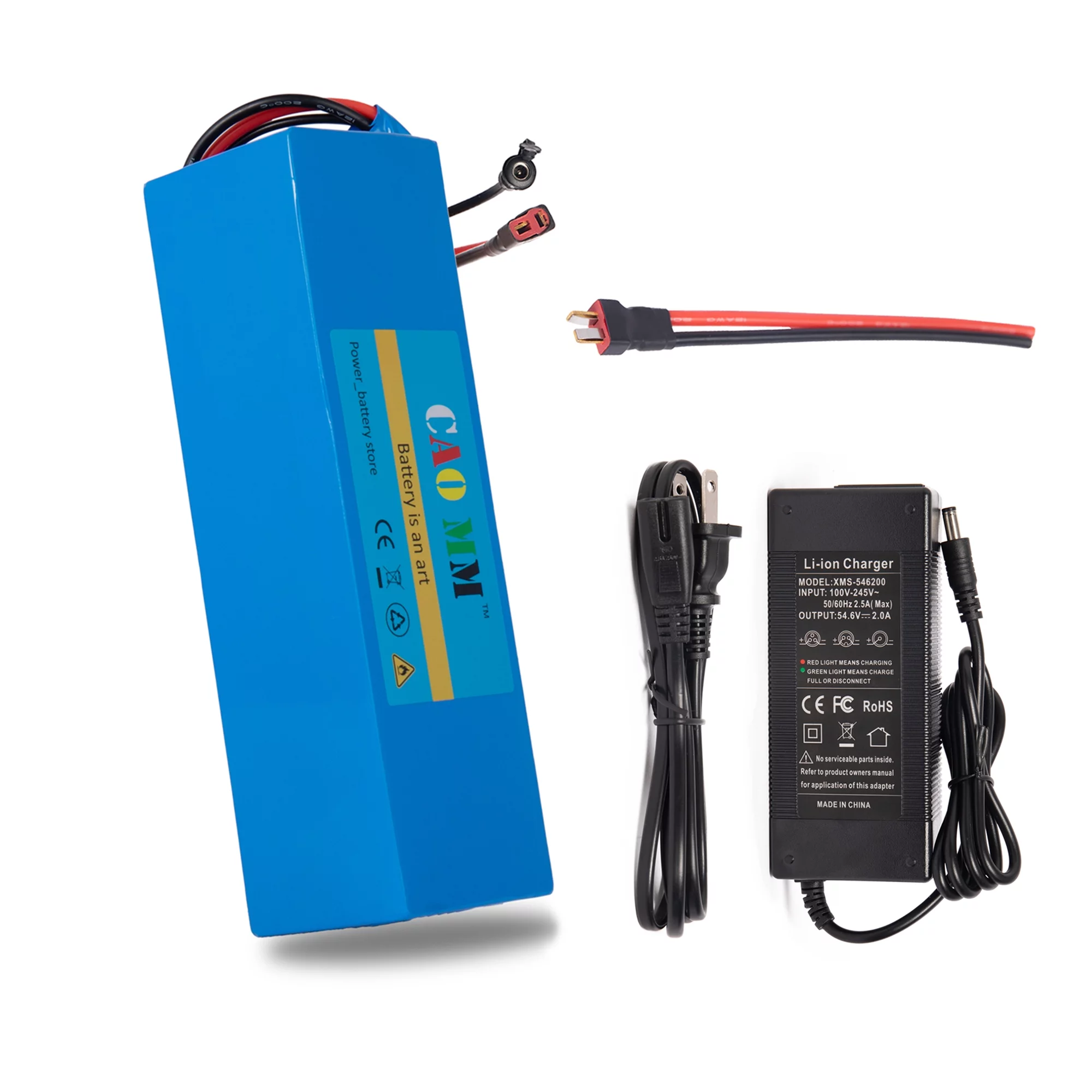 Ebike Battery 48V 8Ah Lithium Battery 30A BMS with Charger 48V Battery for 750W Electric Bike Motorcycle - Inhomebuy