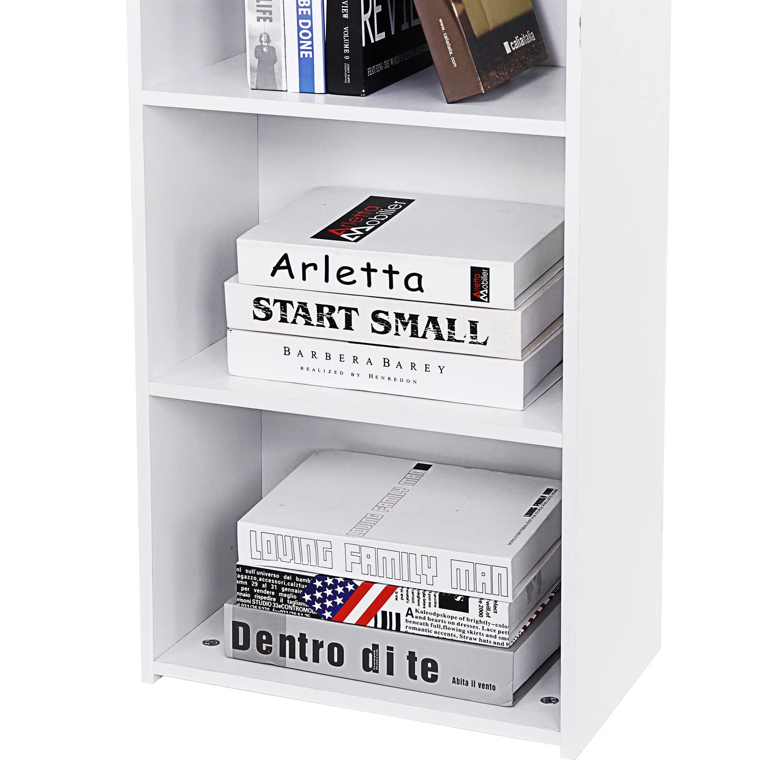 ZENSTYLE 5 Tier Bookcase Bookshelf Storage Wall Shelf Organizer Display Stand Home Office - Inhomebuy