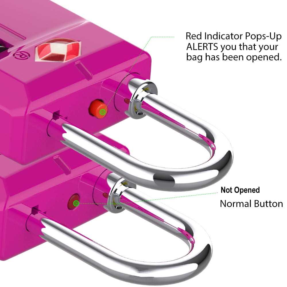 SURE LOCK Tsa Approved Travel Luggage Locks Open Alert Combination Lock for School Office Gym Locker,Toolbox - Inhomebuy