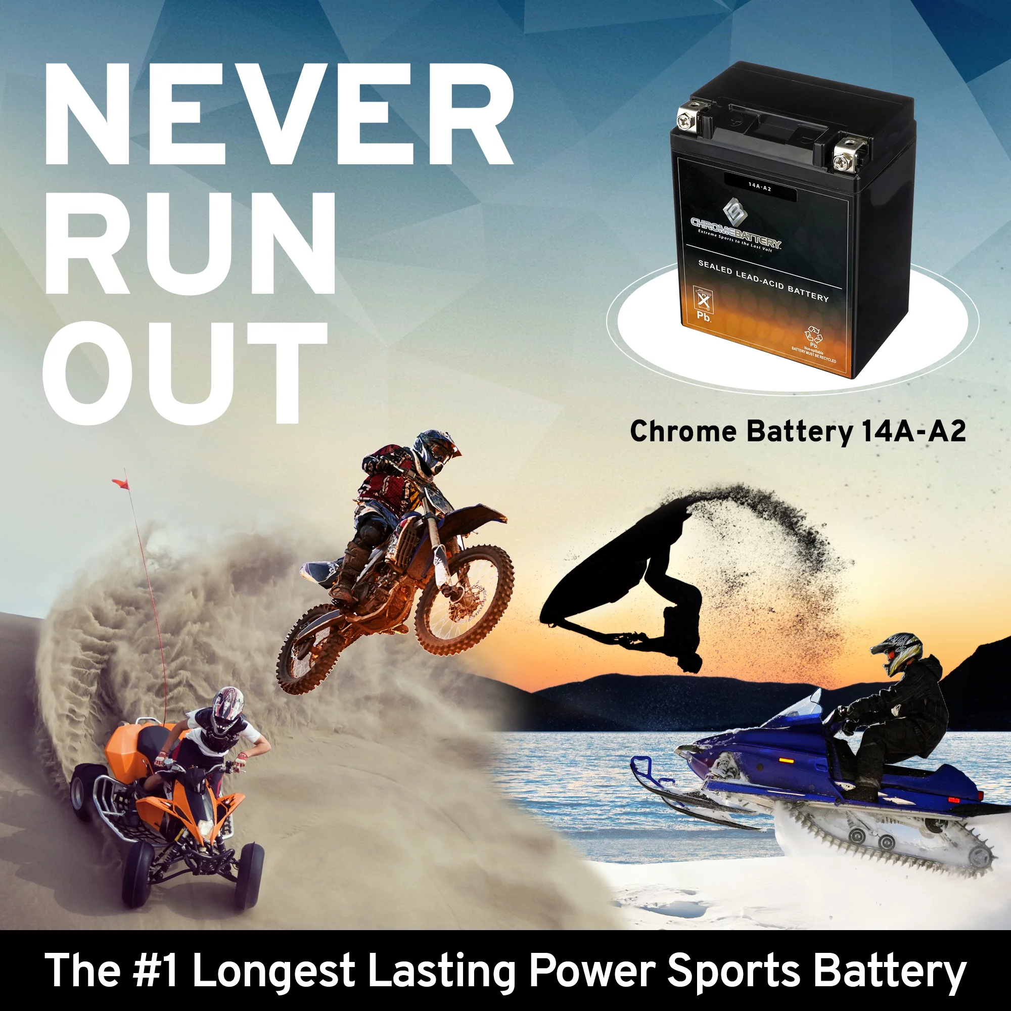 Yb14A-A2 High Performance Power Sports Battery - Inhomebuy