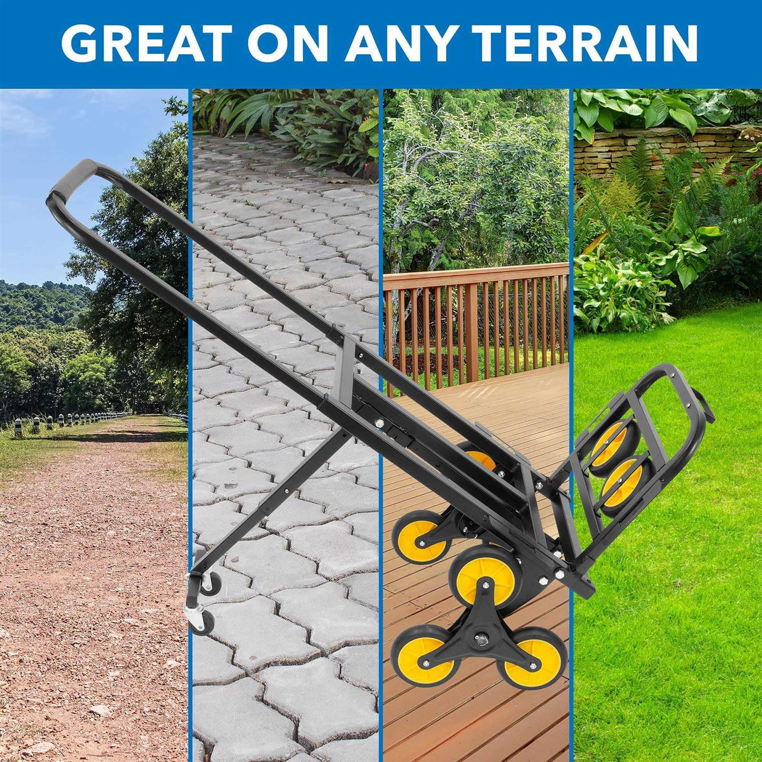 Mount-It! Premium Folding Luggage Cart - Inhomebuy