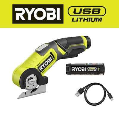 RYOBI USB Lithium Power Carver Kit USB Lithium 2.0 Ah Rechargeable Battery - Inhomebuy