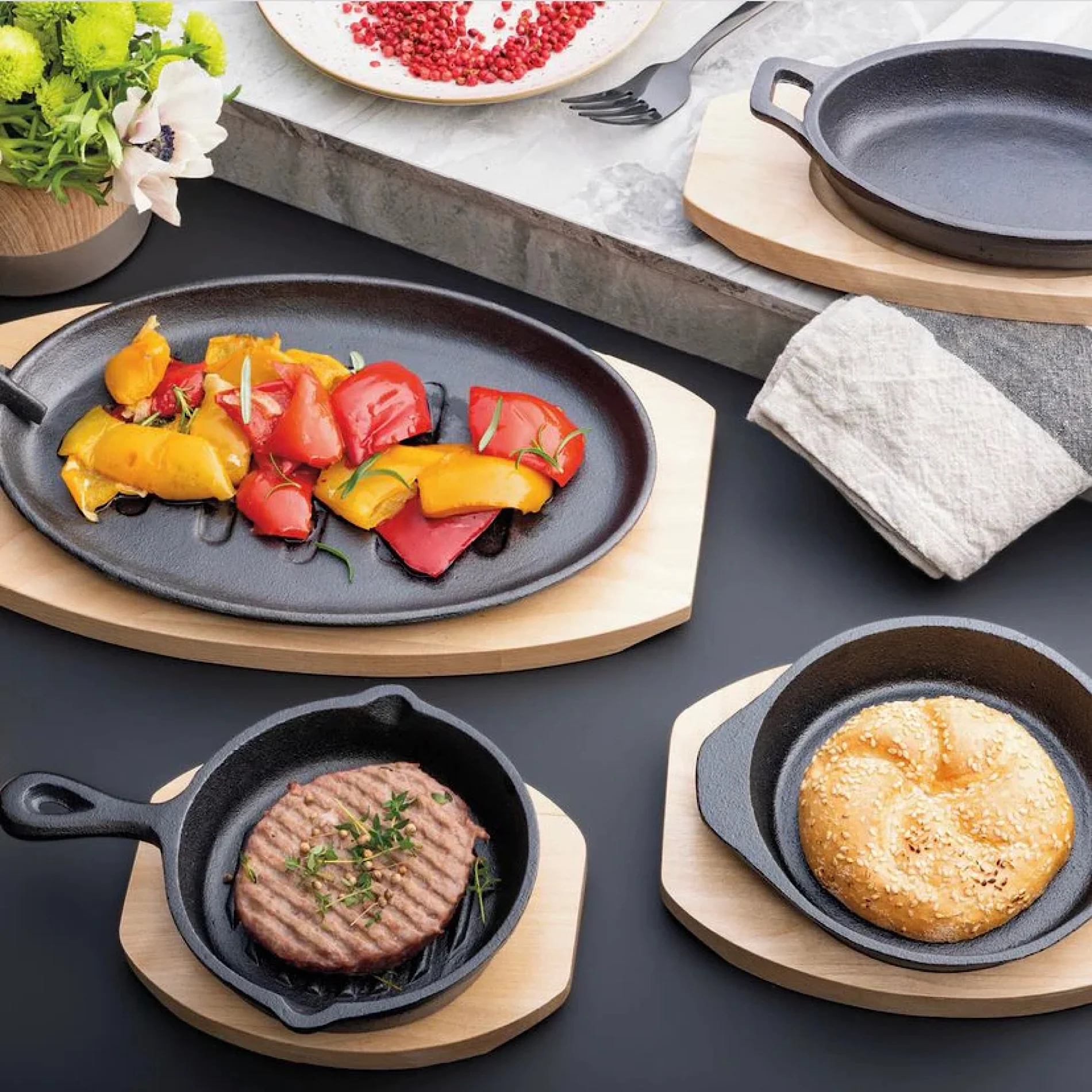 Fusion Taste Cast Iron Pan 14cm - Inhomebuy