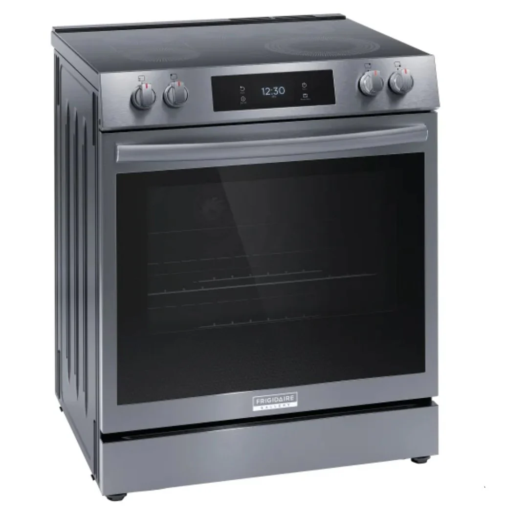 FRIGIDAIRE GALLERY 30 IN 6.2 CU FT. ELECTRIC TOTAL CONVECTION 5-BURNER RANGE WITH AIR FRY - GCFE306C - Inhomebuy