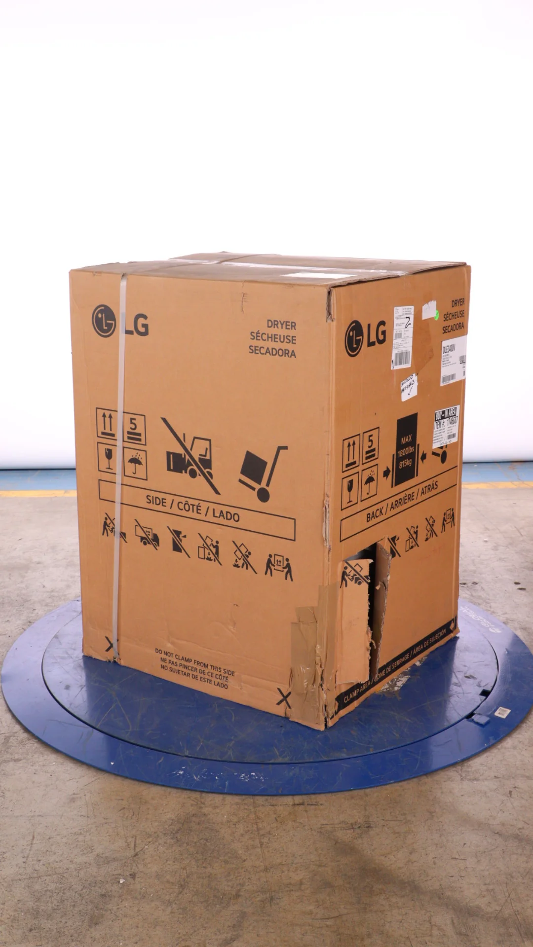 LG 7.4 CU. FT. GRAPHITE STEEL ULTRA LARGE CAPACITY ELECTRIC DRYER WITH SMARTDIAGNOSIS - DLE3400V - Inhomebuy