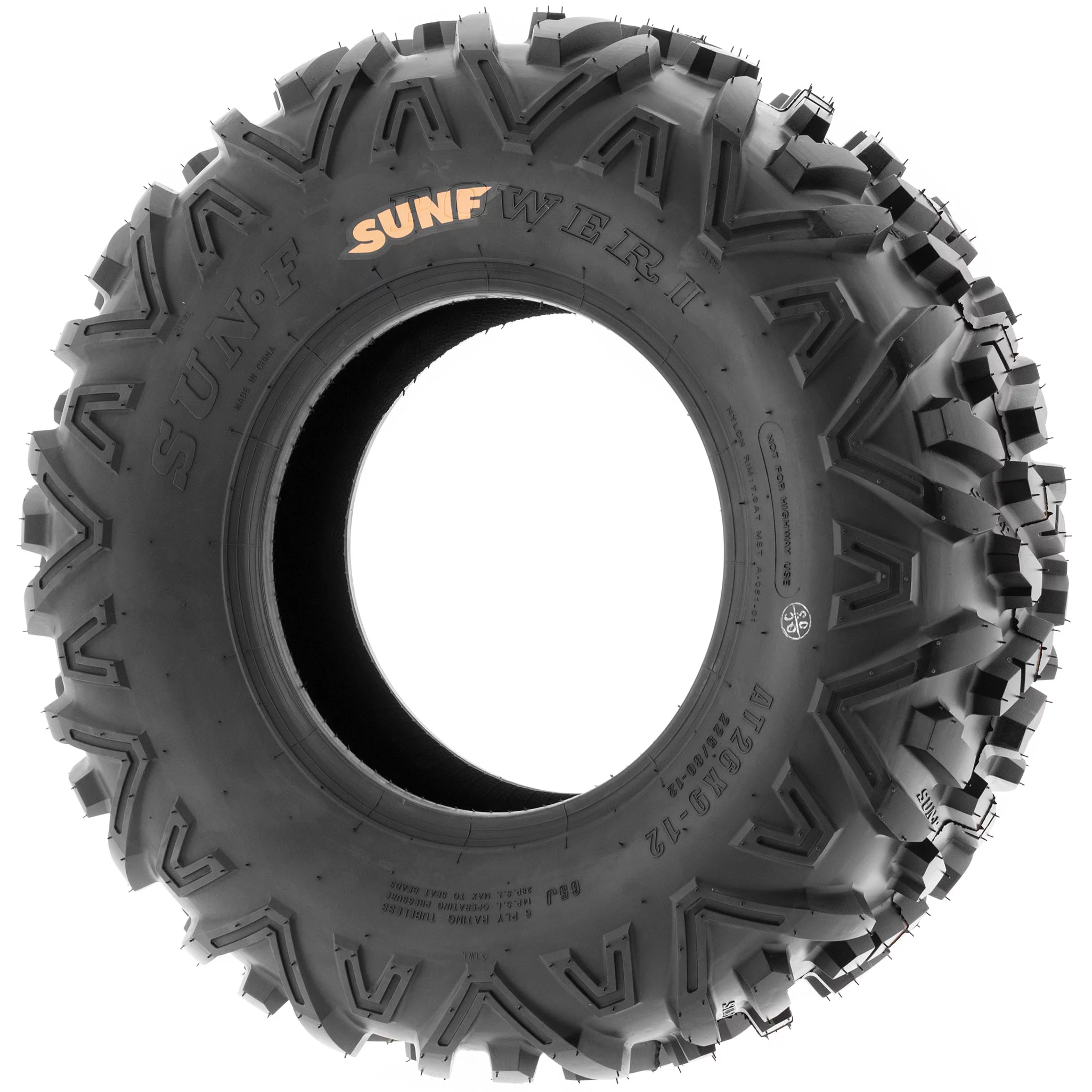 SunF All Terrain ATV UTV Tires 26x9-12 26x9x12 6 PR A051 (Single) - Inhomebuy