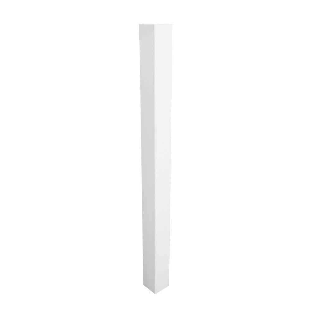 Weatherables 5 in. x 5 in. x Vinyl Fence Post - Inhomebuy