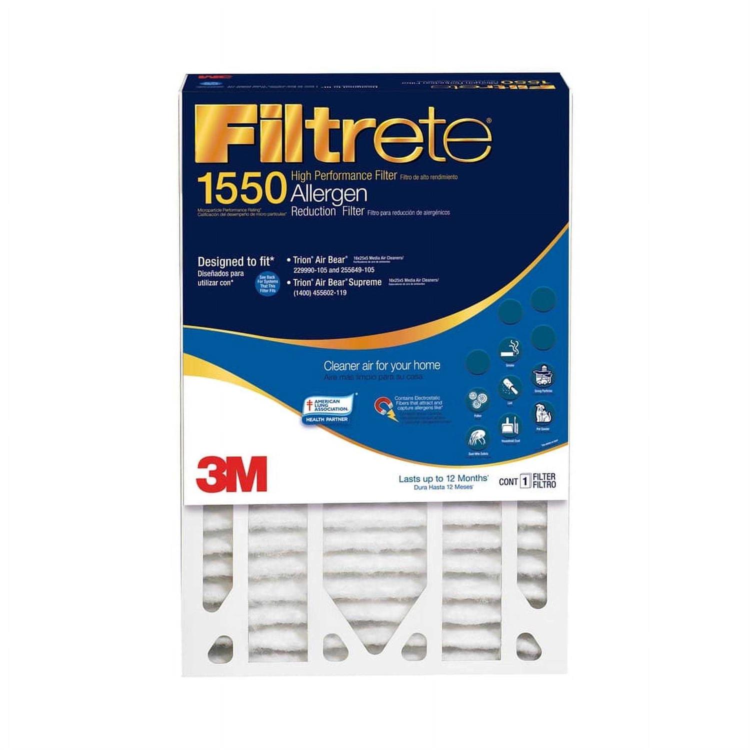 Filtrete 1-in 1085 MPR Allergen Defense Extra 4-Pack Electrostatic Pleated Air Filter - Inhomebuy