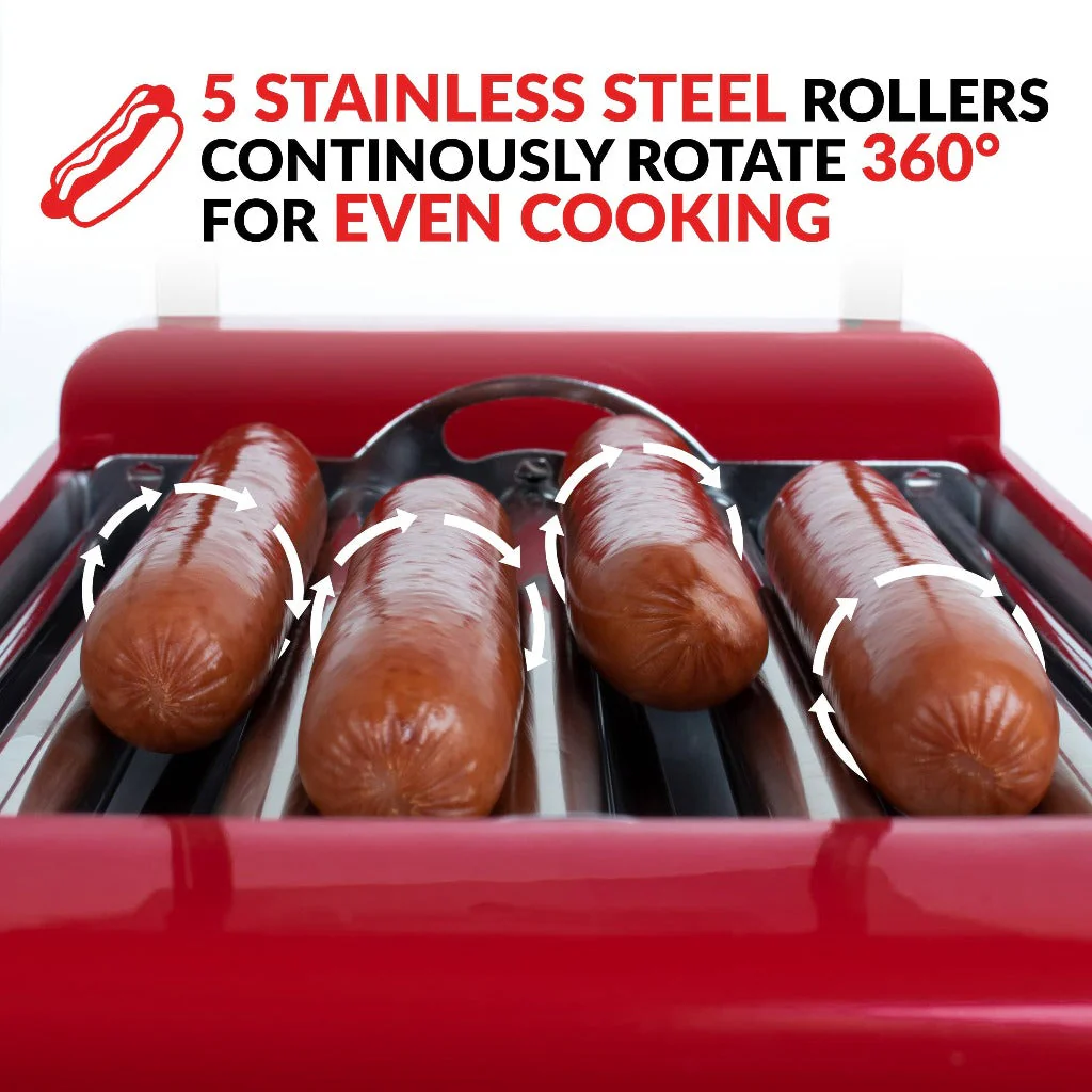 Coca-Cola® Hot Dog Roller and Bun Warmer, 8 Hot Dog and 6 Bun Capacity - Inhomebuy