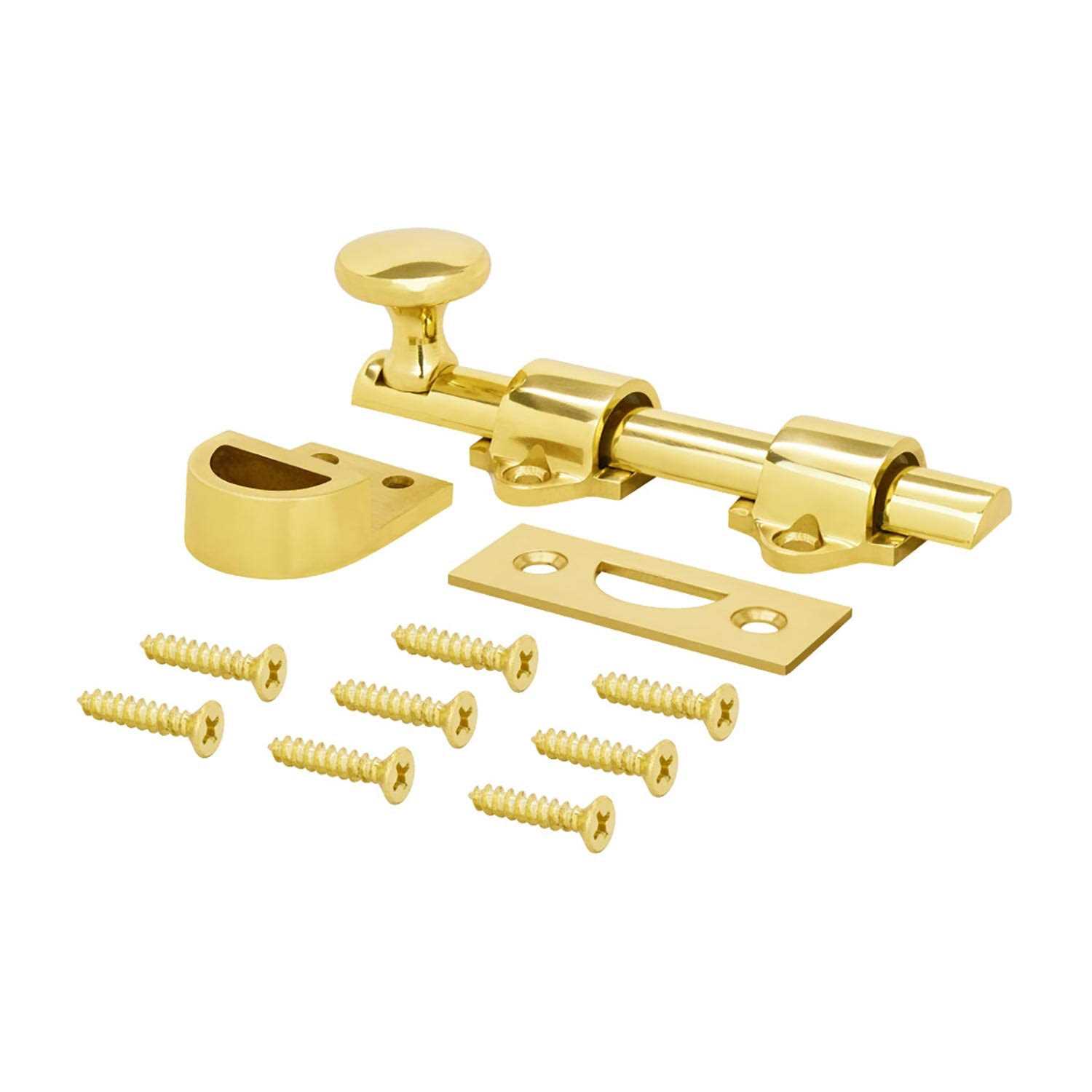 Nuk3y Heavy Duty Solid Brass Dutch Door Surface Bolt - Inhomebuy