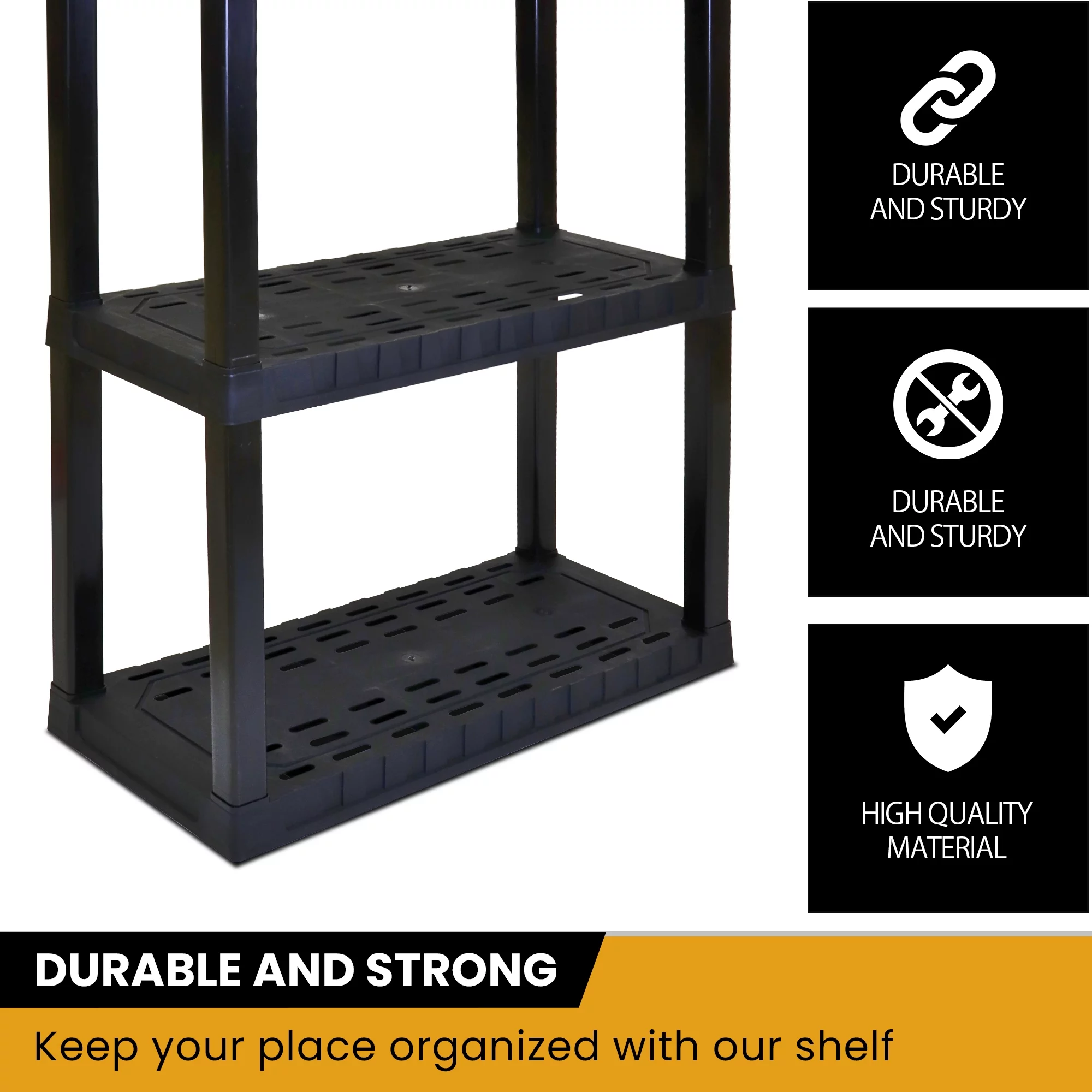 Hyper Tough 4-Tier Shelving Unit, W30 x D14 x H56