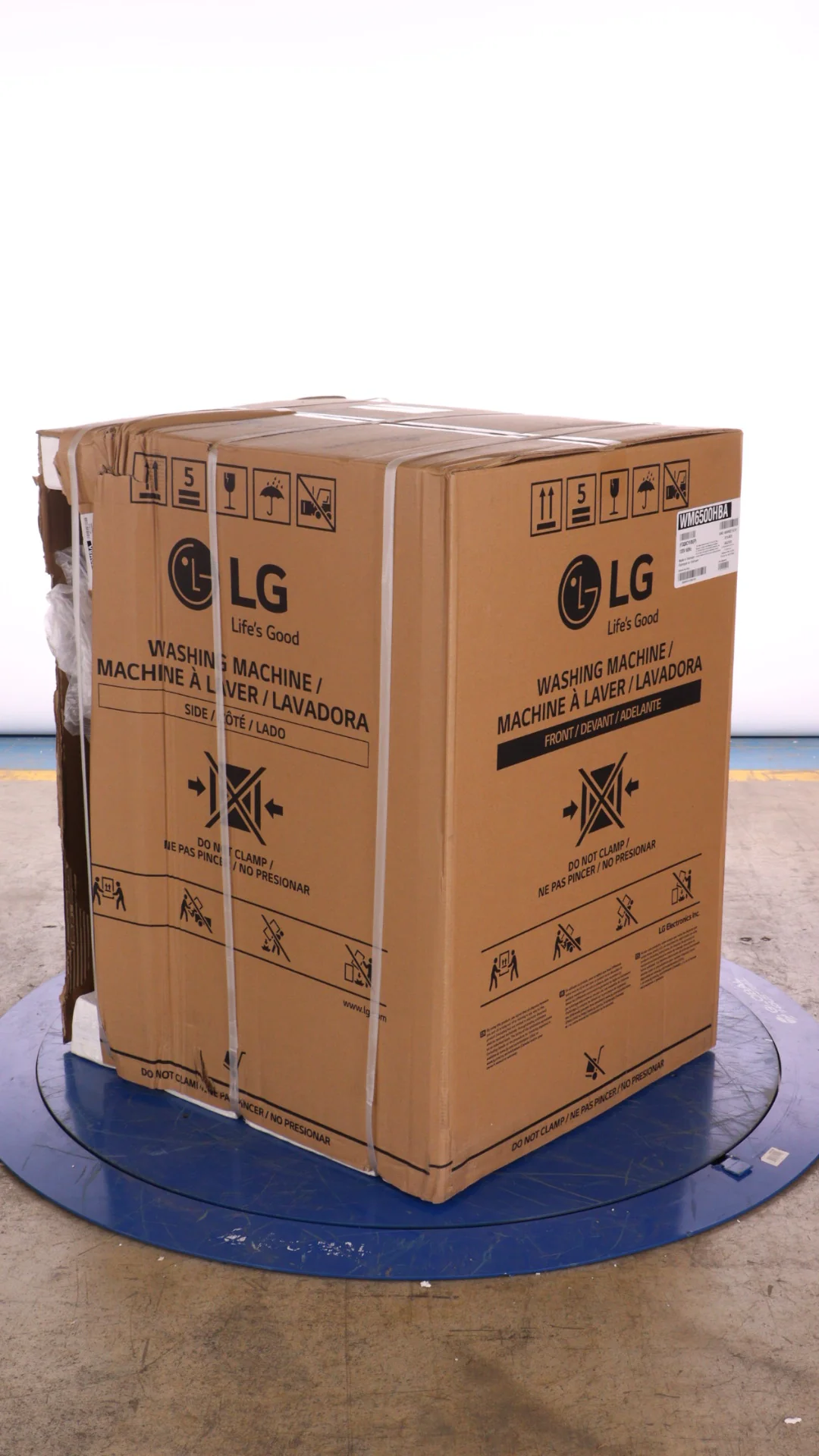 LG 5.8 CU FT. BLACK STEEL FRONT LOAD WASHER WITH TURBOWASH TECHNOLOGY - WM6500HBA - Inhomebuy