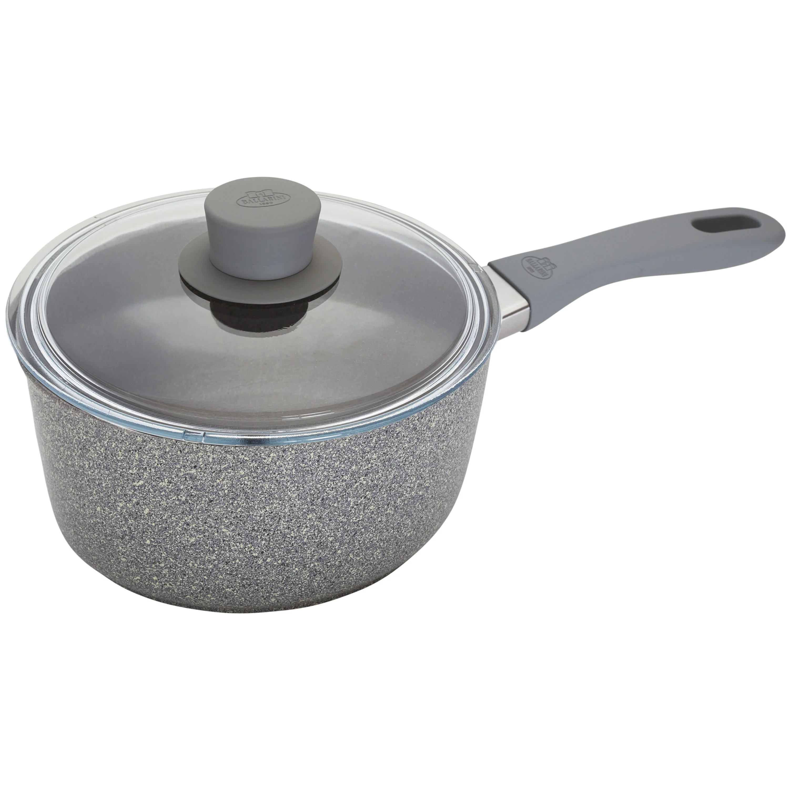 Ballarini 2.9 Qt. Aluminum Nonstick Sauce Pan and Lid, Parma Plus Series - Inhomebuy