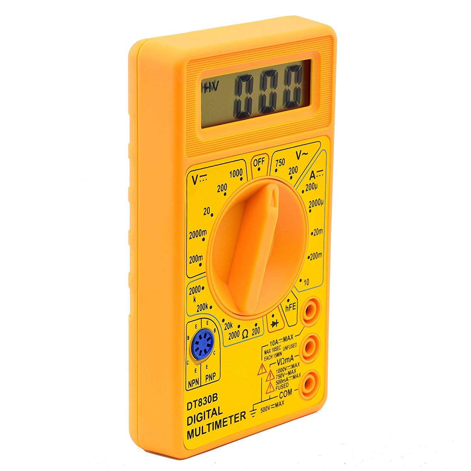 Neiko HILTEX 40508 Digital Multimeter Diode & Transistor Tester AC DC Volt Test Voltmeter - Inhomebuy