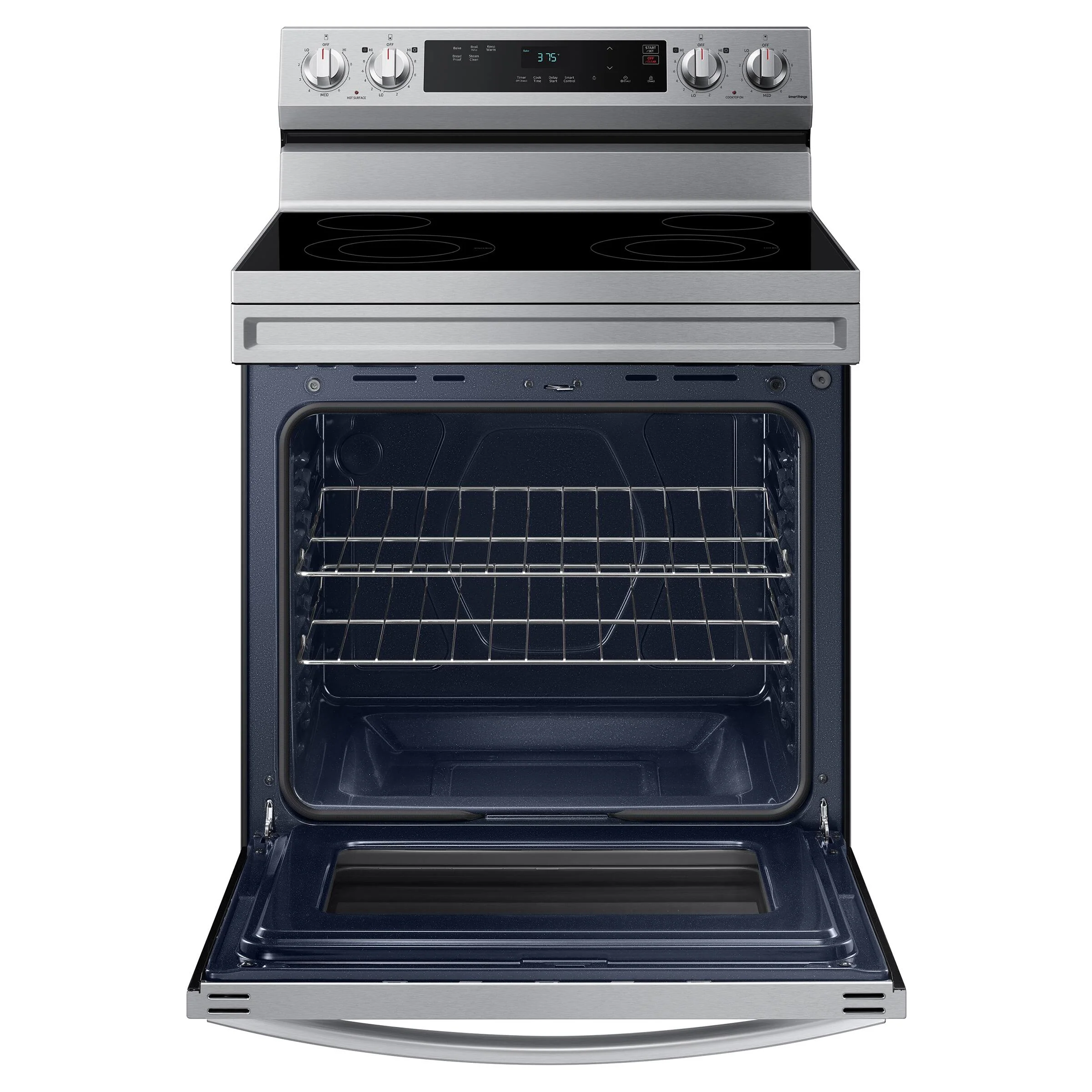 SAMSUNG 30 IN. 6.3 CU. FT. STAINLESS STEEL ELECTRIC RANGE WITH STEAM CLEAN AND BUILT-IN WI-FI - NE63 - Inhomebuy