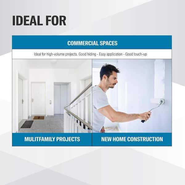 MULTI-PRO 5 gal. PPG1023-2 Cool Concrete Interior Paint - Inhomebuy