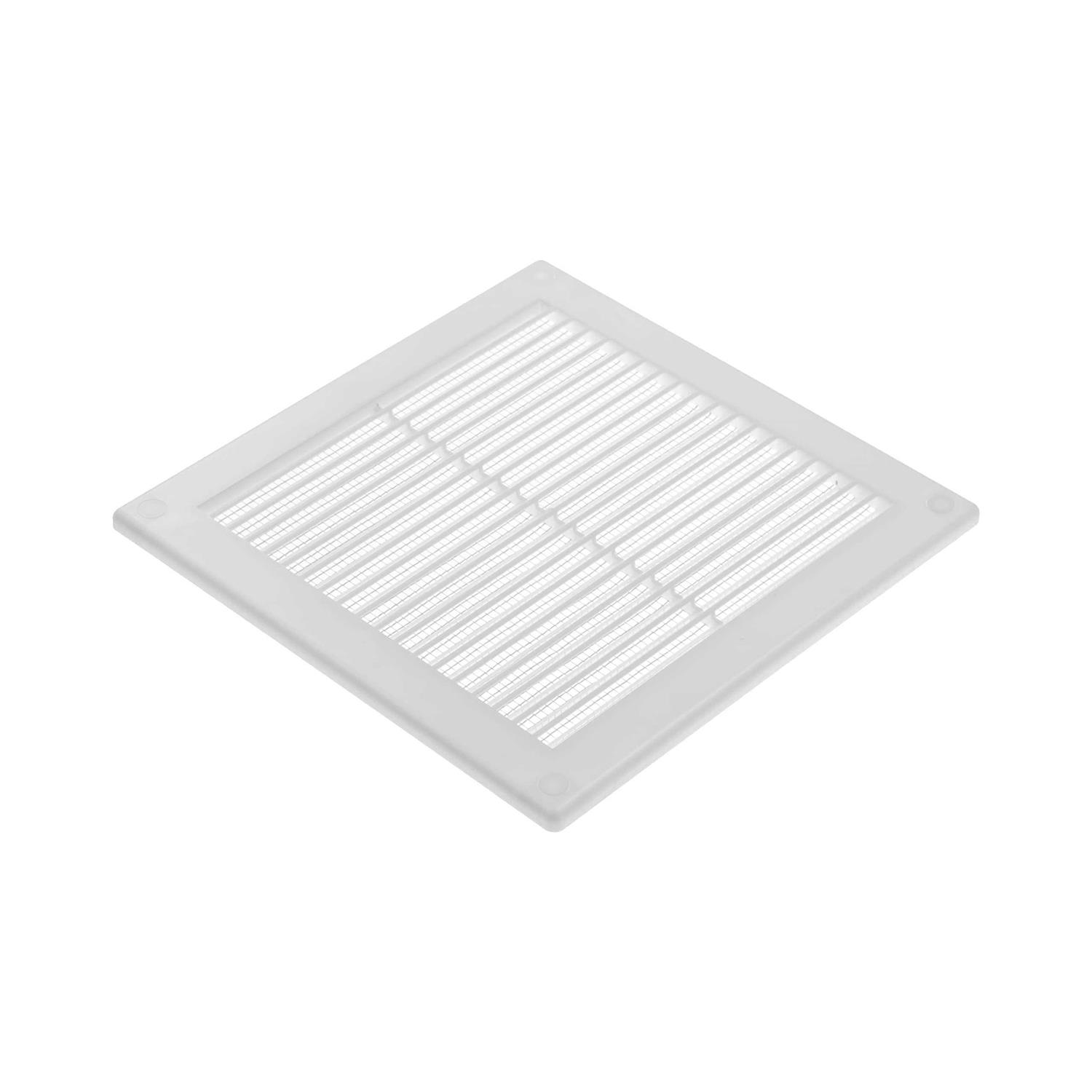 ECOPRO Vent White Square Vent Grille with Protective mesh. Lightweight Plastic Ventilation Register/Cover. Indoor and Outdoor Soffit - Inhomebuy