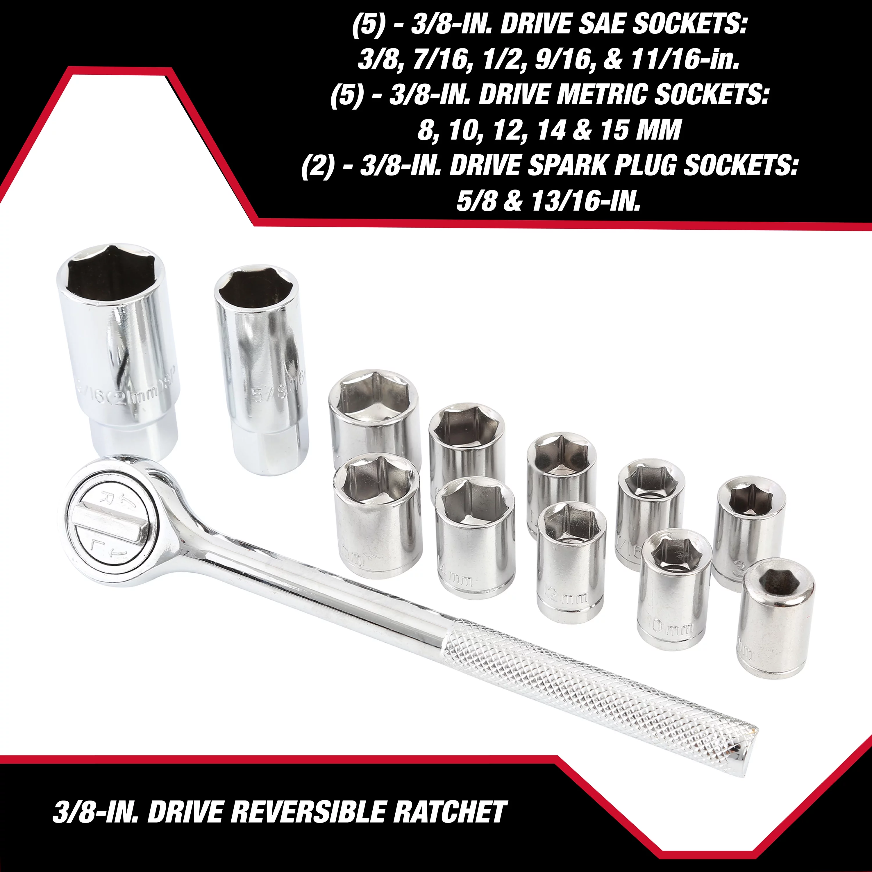 Hyper Tough 51-Piece Auto and Motorcycle Mechanic's Tool Kit, Model 4376V - Inhomebuy