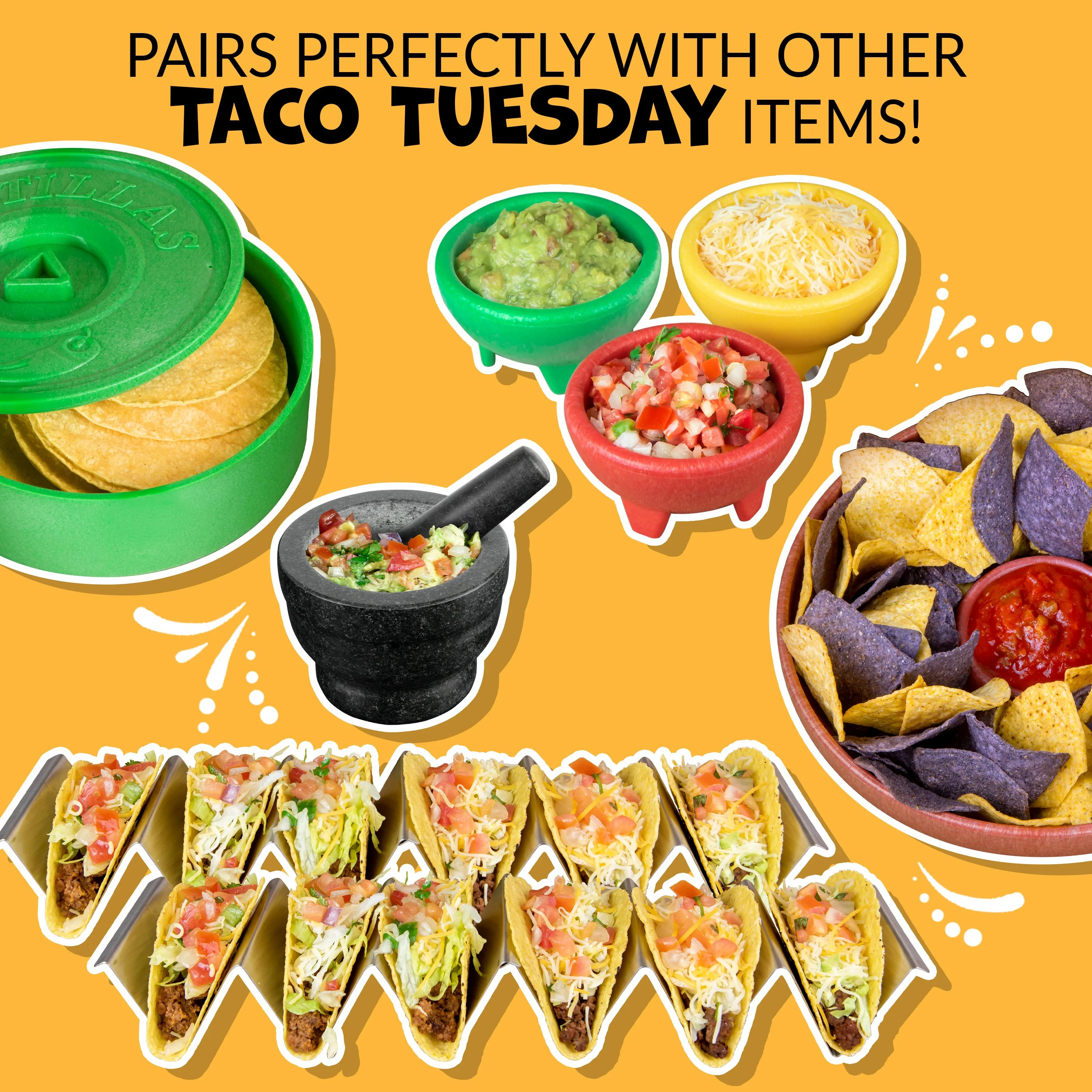 Taco Tuesday Tortilla Chip & Salsa Bowl - Inhomebuy