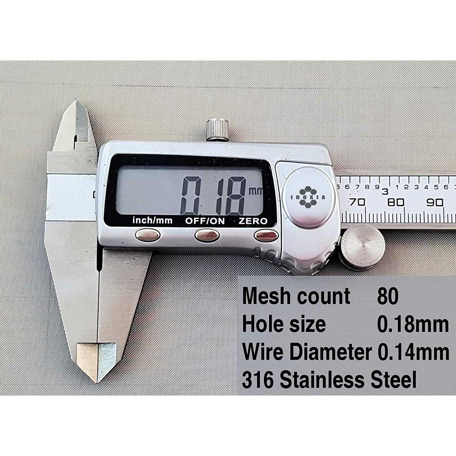 Woven Wire mesh 3 mesh – 7.3mm Aperture – by Inoxia Cut - Inhomebuy