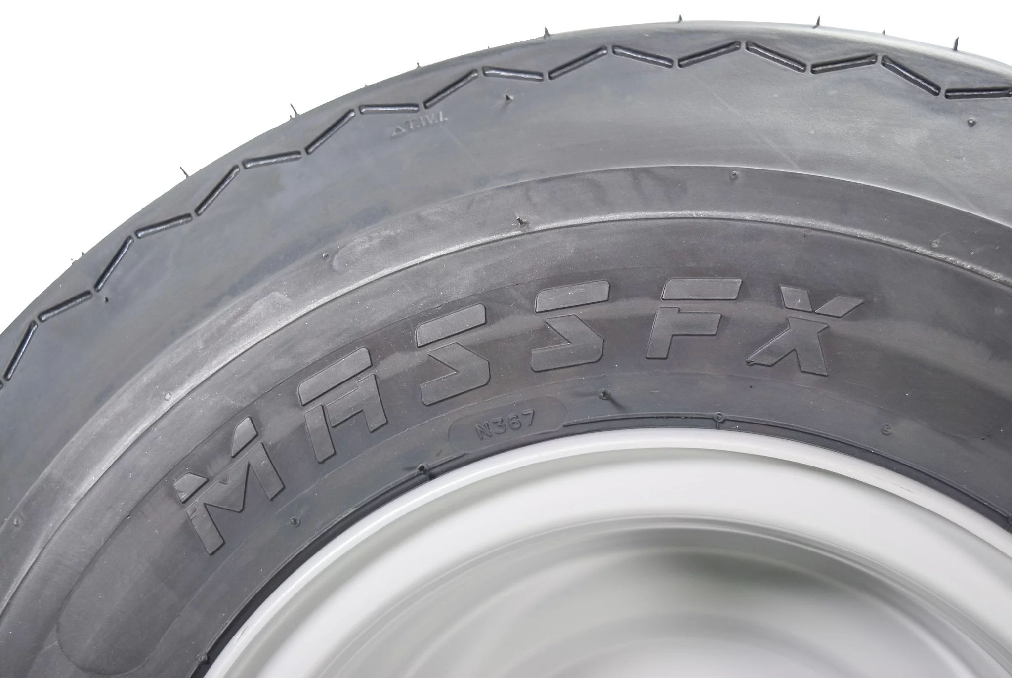 MASSFX 18x8.5-8 Golf Cart, Turf, Lawn & Garden Tire 4 Ply & 4/4 Matt Black Wheel Assembled Kit 18x8.5x8 - Inhomebuy