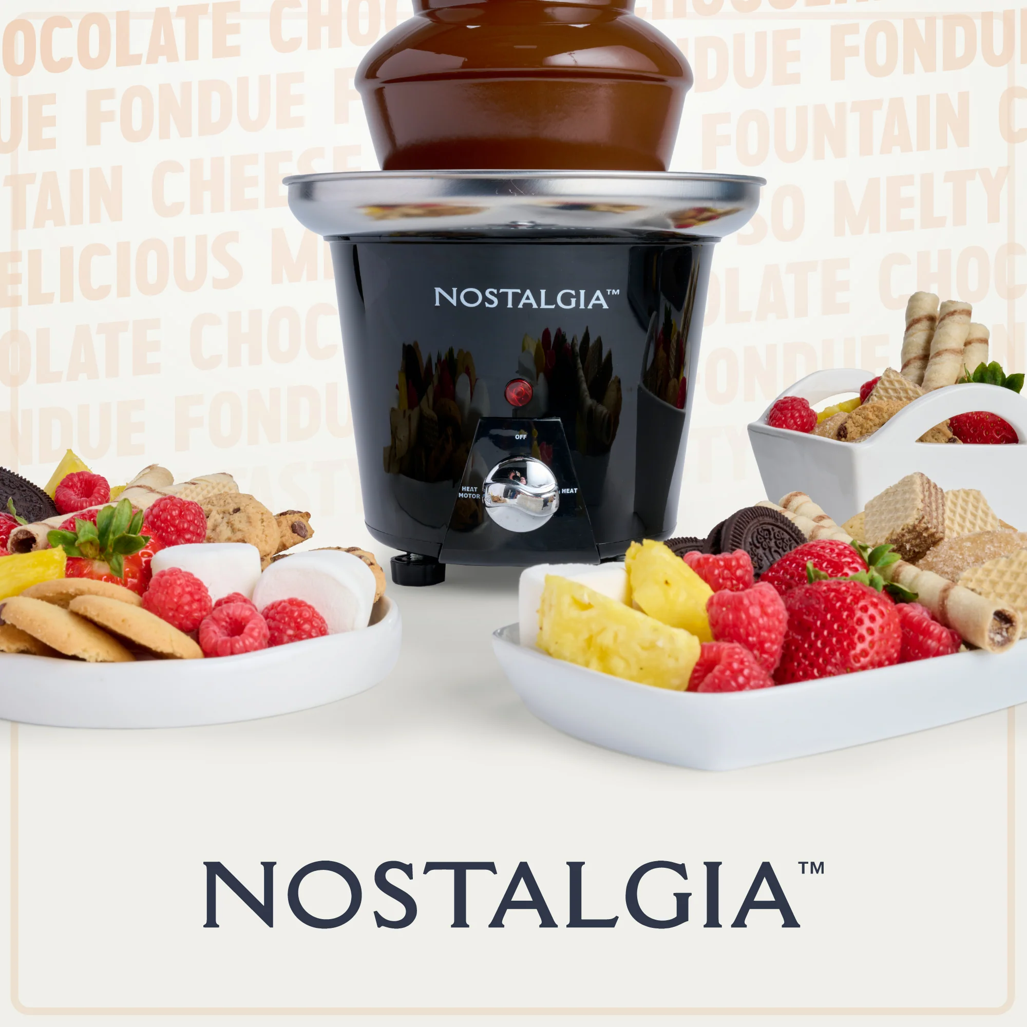 3-Tier 1.5-Pound Chocolate Fondue Fountain - Inhomebuy