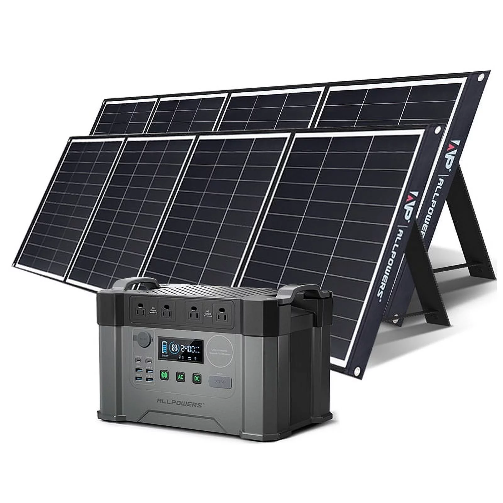 ALLPOWERS S2000 Portable Power Station, 1500Wh Capacity Solar Generator, 2000 Watts AC Output for Outdoor Camping Home Backup  Emergency Power Outage - Inhomebuy