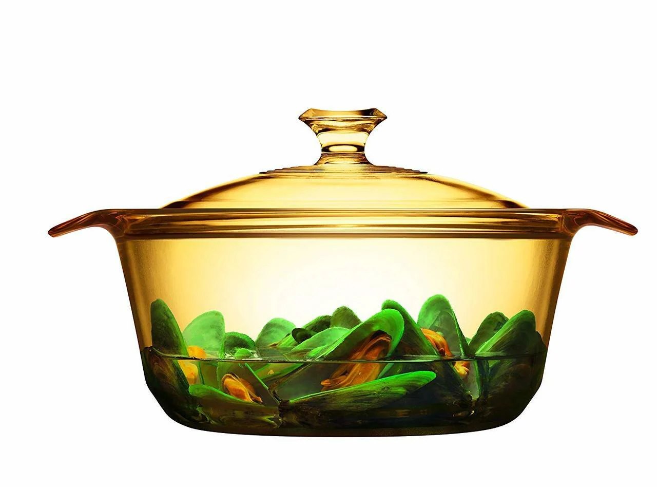 Visions FLAIR Glass Casserole |VSF28| 2.8L with Glass Cover - Inhomebuy