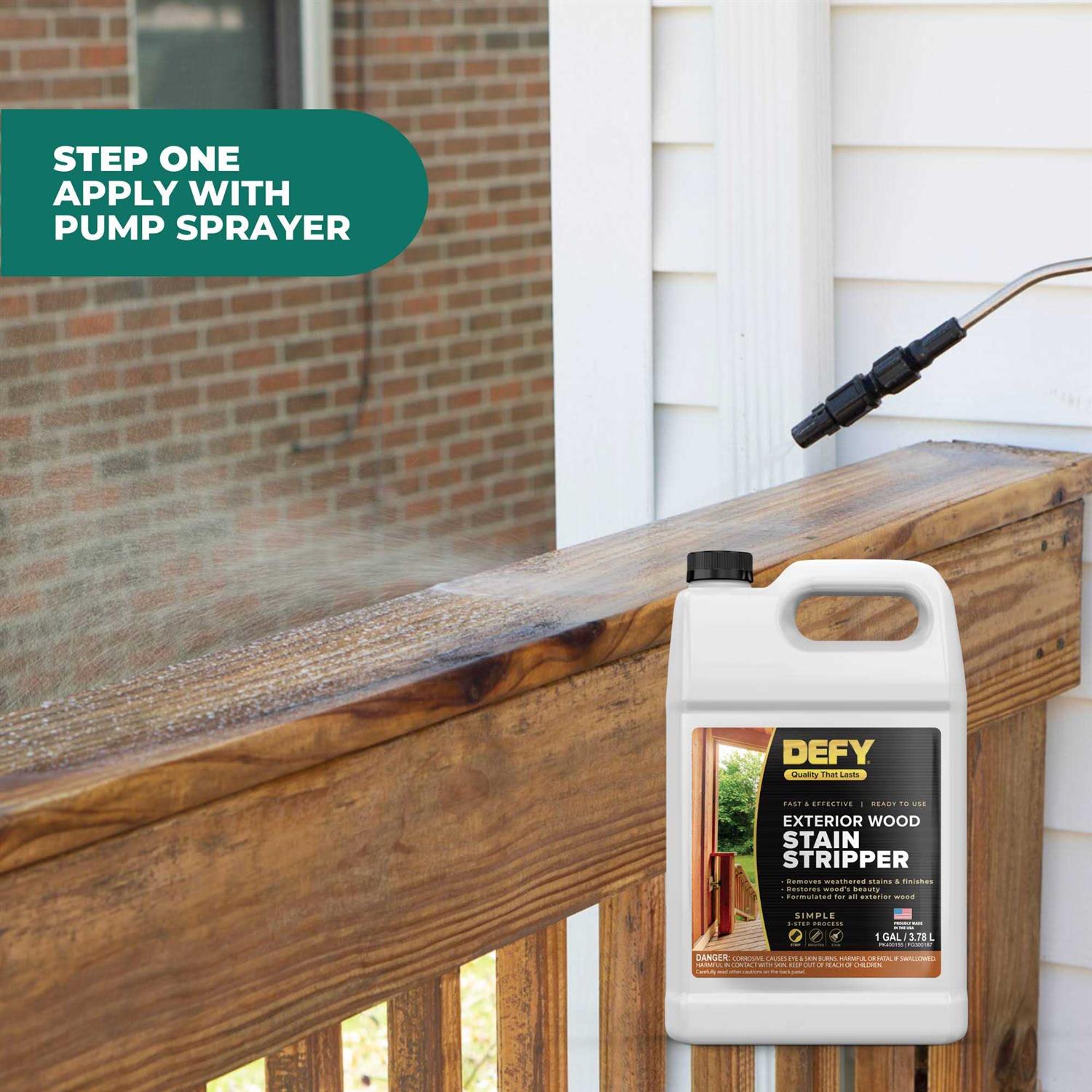DEFY Crystal Clear Composite Deck Waterproofing Sealer - Inhomebuy