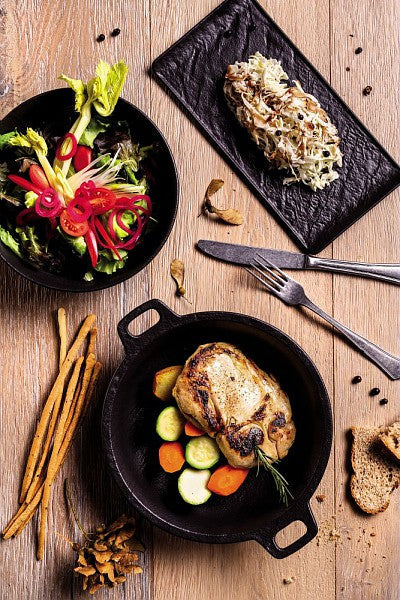 Oval Baking Dish 23cm Vulcania Black - Inhomebuy